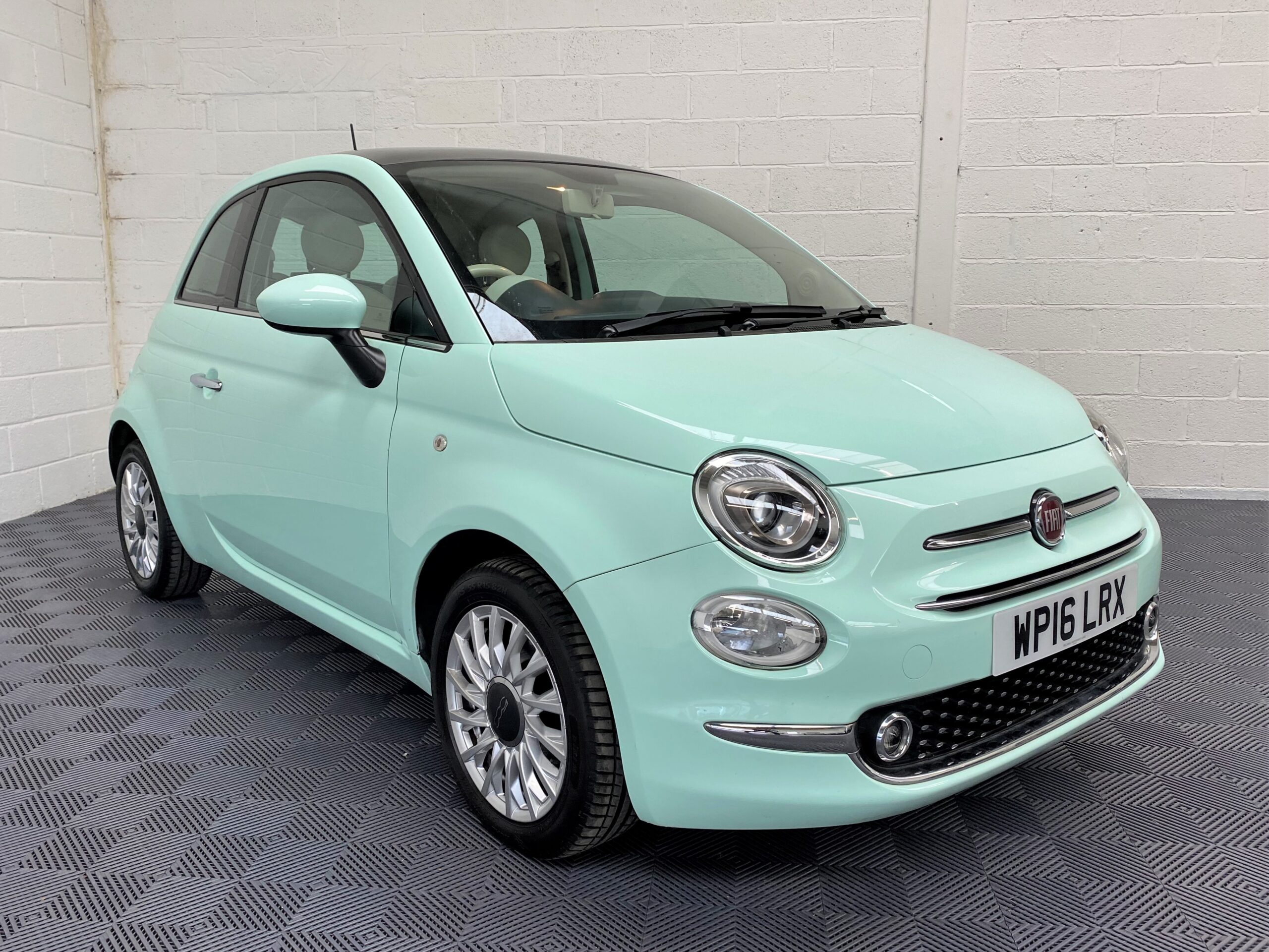 Fiat 500 Lounge in Smooth Mint Green For Sale at Michael Harraway Cars 1