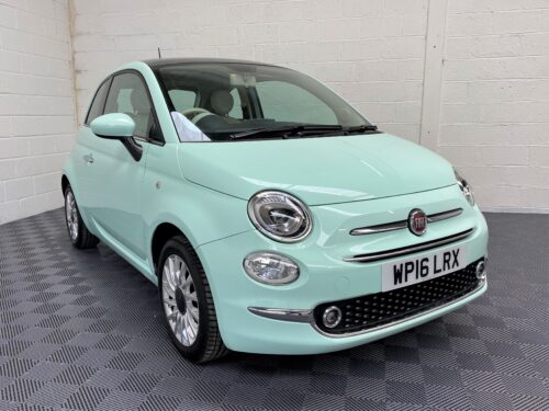 Fiat 500 Lounge in Smooth Mint Green For Sale at Michael Harraway Cars 20