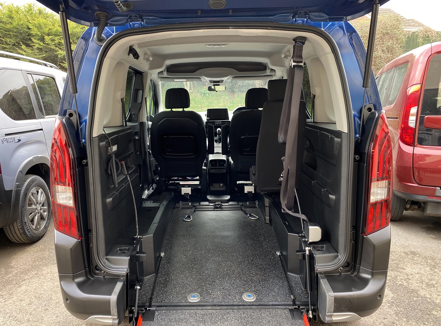 Used WAV Peugeot Rifter 3 Seat Disabled Access WAV Cars For Sale Bristol Wheelchair Accessible Vehicles Used For Sale Somerset Devon Dorset Bath SF70 KSE 10