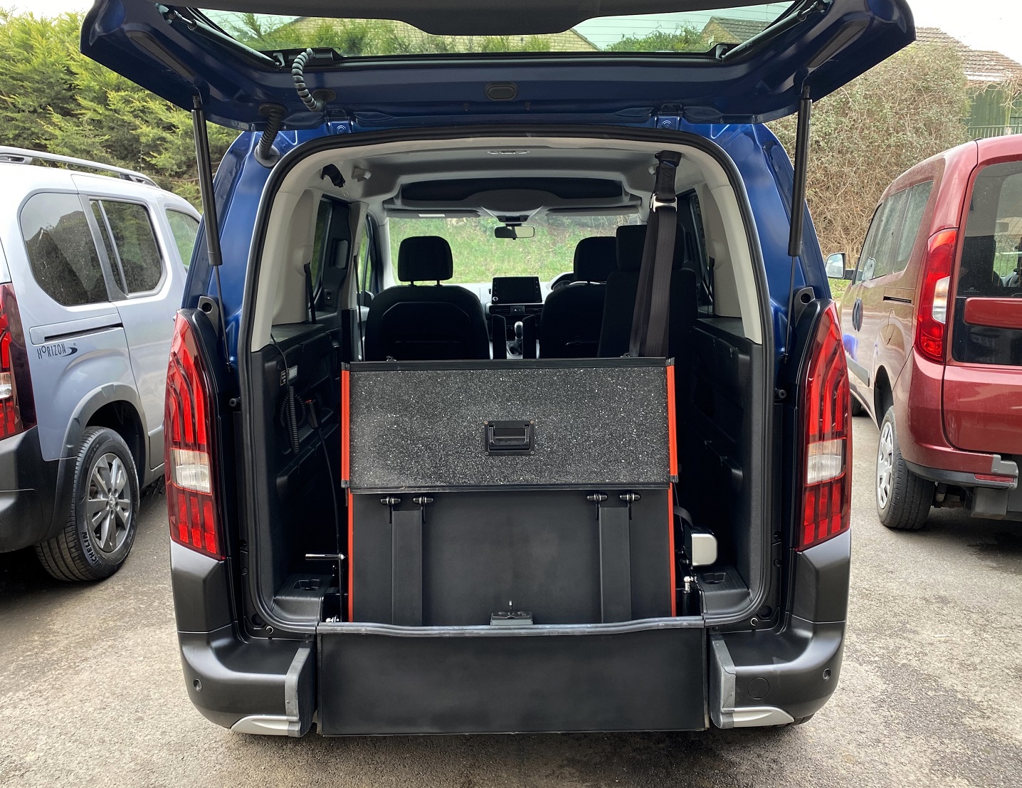 Used WAV Peugeot Rifter 3 Seat Disabled Access WAV Cars For Sale Bristol Wheelchair Accessible Vehicles Used For Sale Somerset Devon Dorset Bath SF70 KSE 12