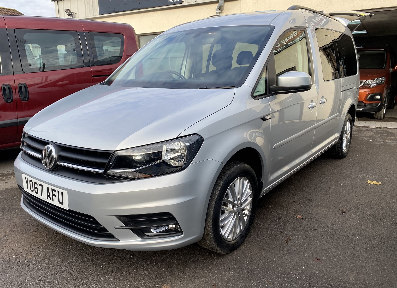 Used WAV VW Caddy Maxi Automatic Disabled Access WAV Cars For Sale Bristol Wheelchair Accessible Vehicles Used For Sale Somerset Devon Dorset Bath YO67 AFU 1