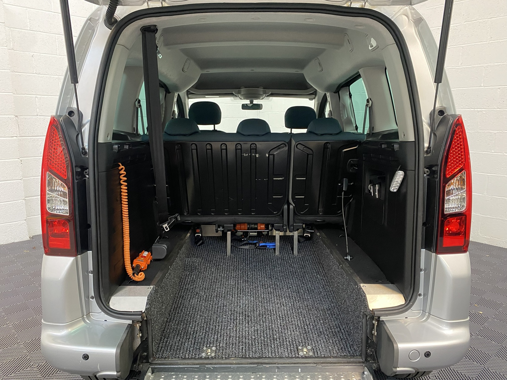Wheelchair Adapted Citroen Berlingo HDi with 5 seats or 3 seats plus wheelchair passenger. . This vehicle is for sale at Michael harraway Cars in Weston super Mare. NK68 BUU 12