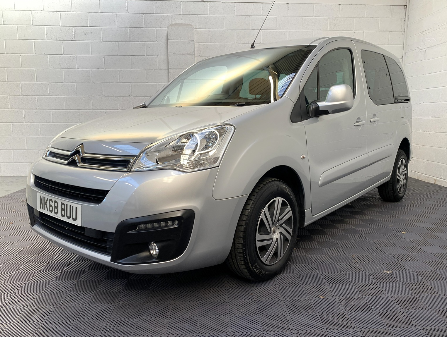 Wheelchair Adapted Citroen Berlingo HDi with 5 seats or 3 seats plus wheelchair passenger. . This vehicle is for sale at Michael harraway Cars in Weston super Mare. NK68 BUU 4