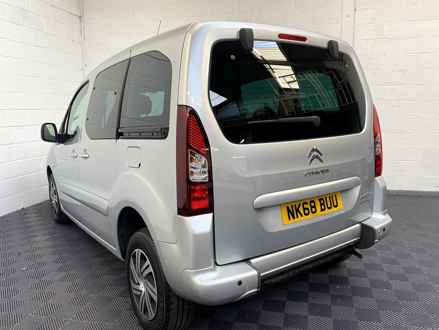 Wheelchair Adapted Citroen Berlingo HDi with 5 seats or 3 seats plus wheelchair passenger. . This vehicle is for sale at Michael harraway Cars in Weston super Mare. NK68 BUU 6