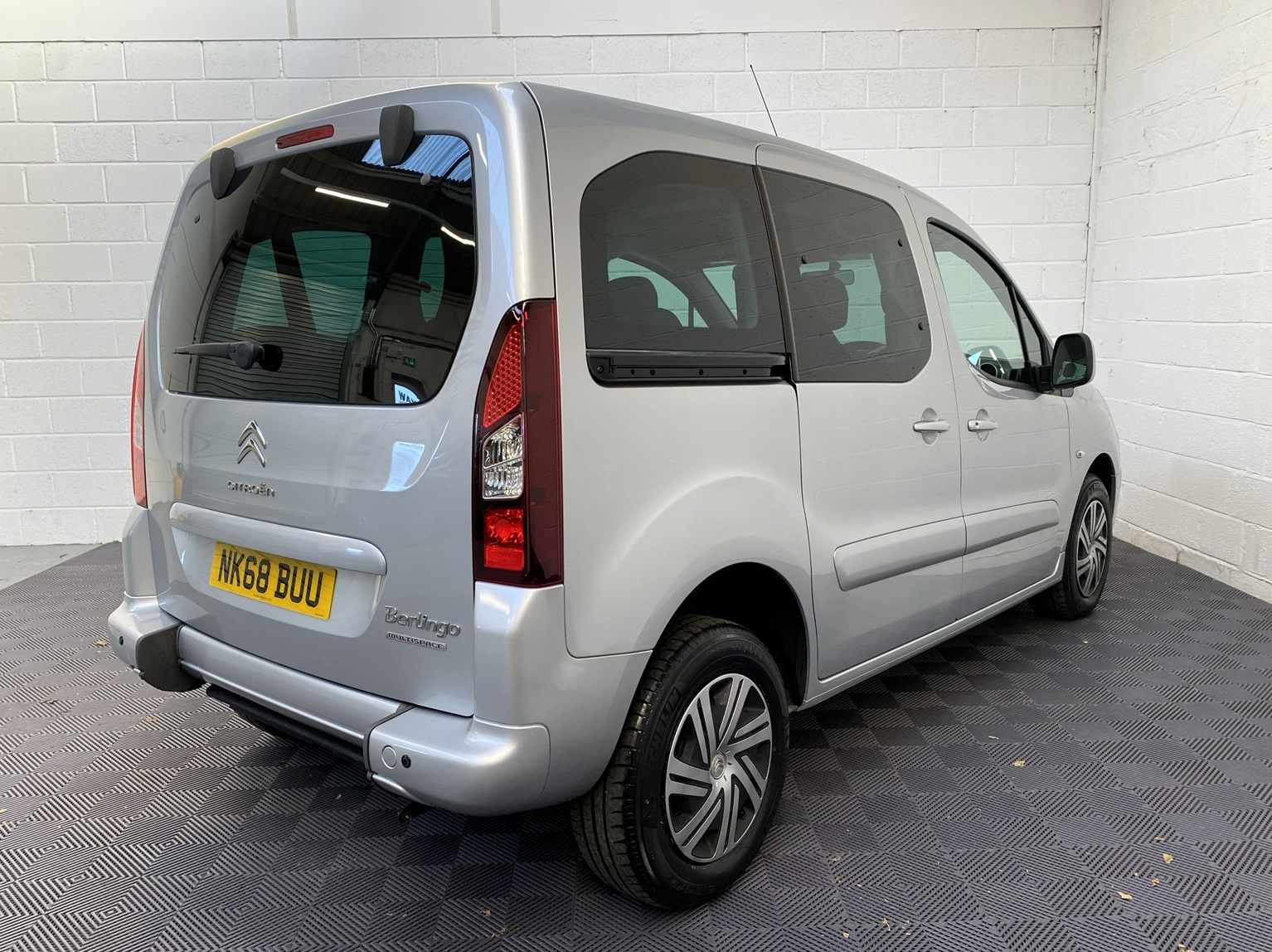 Wheelchair Adapted Citroen Berlingo HDi with 5 seats or 3 seats plus wheelchair passenger. . This vehicle is for sale at Michael harraway Cars in Weston super Mare. NK68 BUU 7