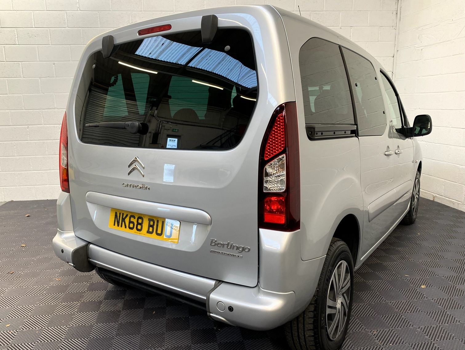 Wheelchair Adapted Citroen Berlingo HDi with 5 seats or 3 seats plus wheelchair passenger. . This vehicle is for sale at Michael harraway Cars in Weston super Mare. NK68 BUU 8