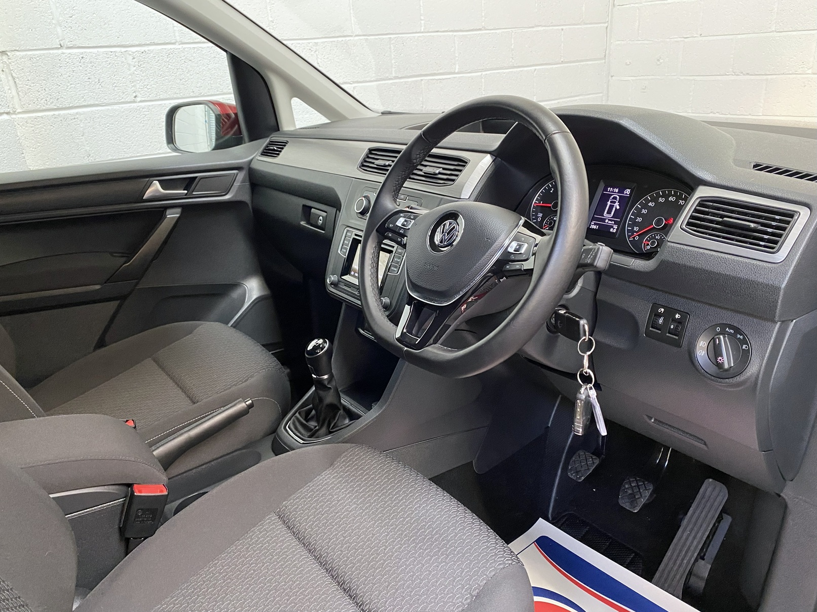 Wheelchair Adapted Volkswagen Caddy Maxi in Metallic Red with only 2000 miles from new. This vehicle is for sale at Michael Harraway cars in Weston super Mare. somerset. SG69 MLO 15