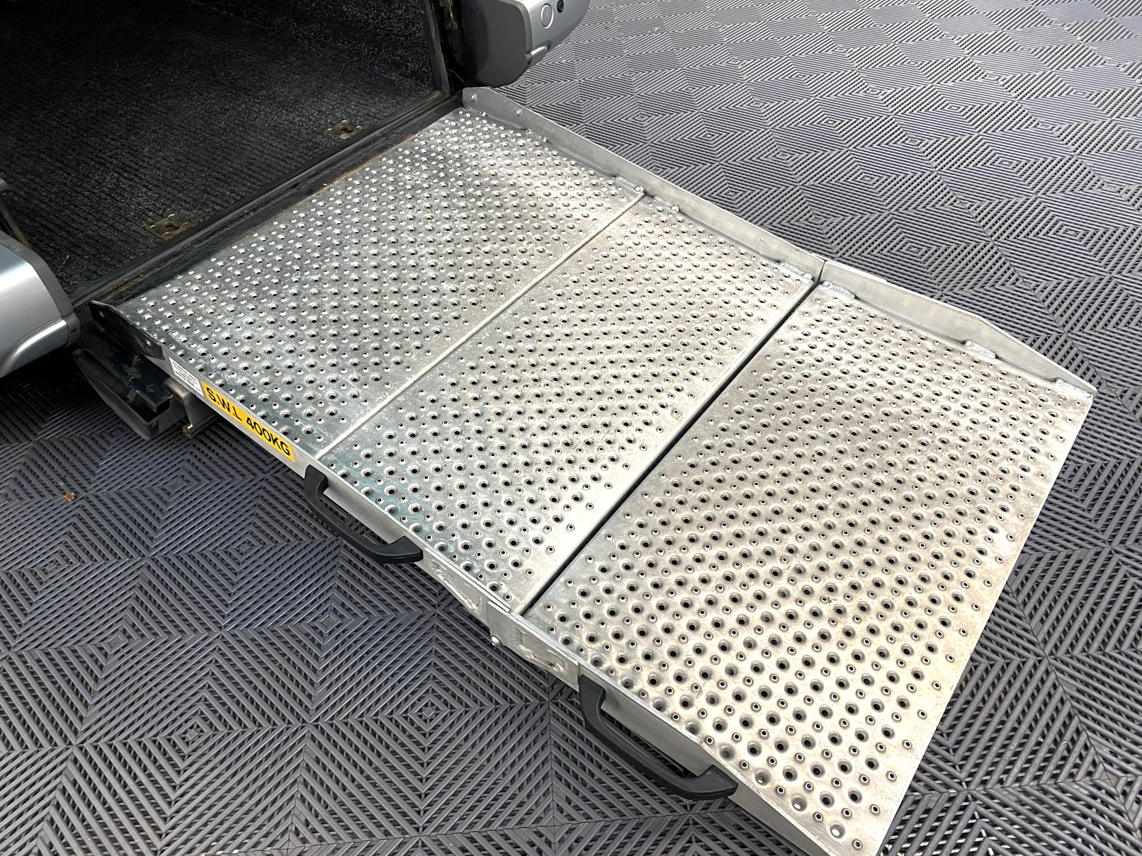 A Citroen Berlingo with a ramp for disabled access. WAV Vehicle. Fors ale at michael Harraway Cars in Weston super Mare. NK18 BVV 11