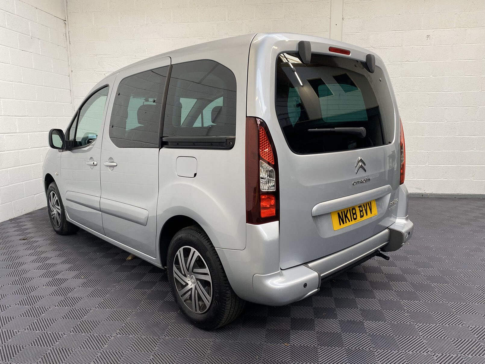 A Citroen Berlingo with a ramp for disabled access. WAV Vehicle. Fors ale at michael Harraway Cars in Weston super Mare. NK18 BVV 2