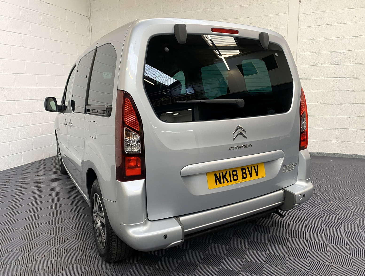 A Citroen Berlingo with a ramp for disabled access. WAV Vehicle. Fors ale at michael Harraway Cars in Weston super Mare. NK18 BVV 6