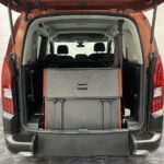 Disabled Accessible Peugeot Rifter in Bronze. It has 5 seats or 3 seats plus wheelchair passenger. This vehicle is for sale at Michael Harraway Cars in Weston super Mare. SF70 JUC 12