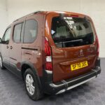 Disabled Accessible Peugeot Rifter in Bronze. It has 5 seats or 3 seats plus wheelchair passenger. This vehicle is for sale at Michael Harraway Cars in Weston super Mare. SF70 JUC 2