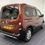 Disabled Accessible Peugeot Rifter in Bronze. It has 5 seats or 3 seats plus wheelchair passenger. This vehicle is for sale at Michael Harraway Cars in Weston super Mare. SF70 JUC 4