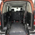 Disabled Accessible Peugeot Rifter in Bronze. It has 5 seats or 3 seats plus wheelchair passenger. This vehicle is for sale at Michael Harraway Cars in Weston super Mare. SF70 JUC 6