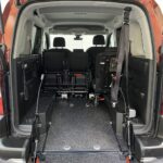 Disabled Accessible Peugeot Rifter in Bronze. It has 5 seats or 3 seats plus wheelchair passenger. This vehicle is for sale at Michael Harraway Cars in Weston super Mare. SF70 JUC 9