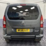A Grey wheelchair accessible accessible (WAV) Citroen Berlingo that is for sale at Michael Harraway Cars in Weston super Mare Rear view. NK68 AYF 6