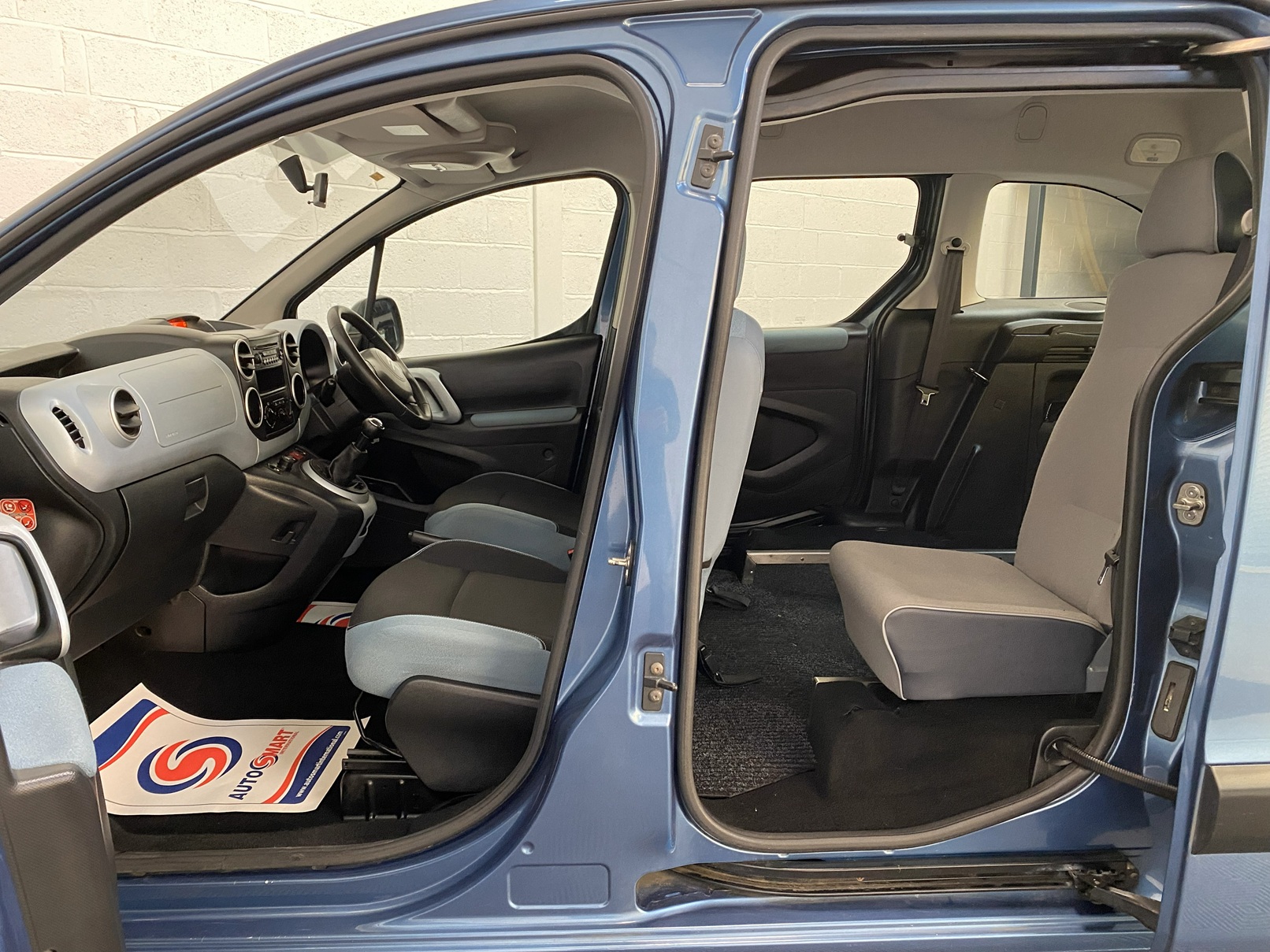 Blue Citroen Berlingo wheelchair accessible vehicle that is for sale at Michael harraway Cars. NK13 EUW 13