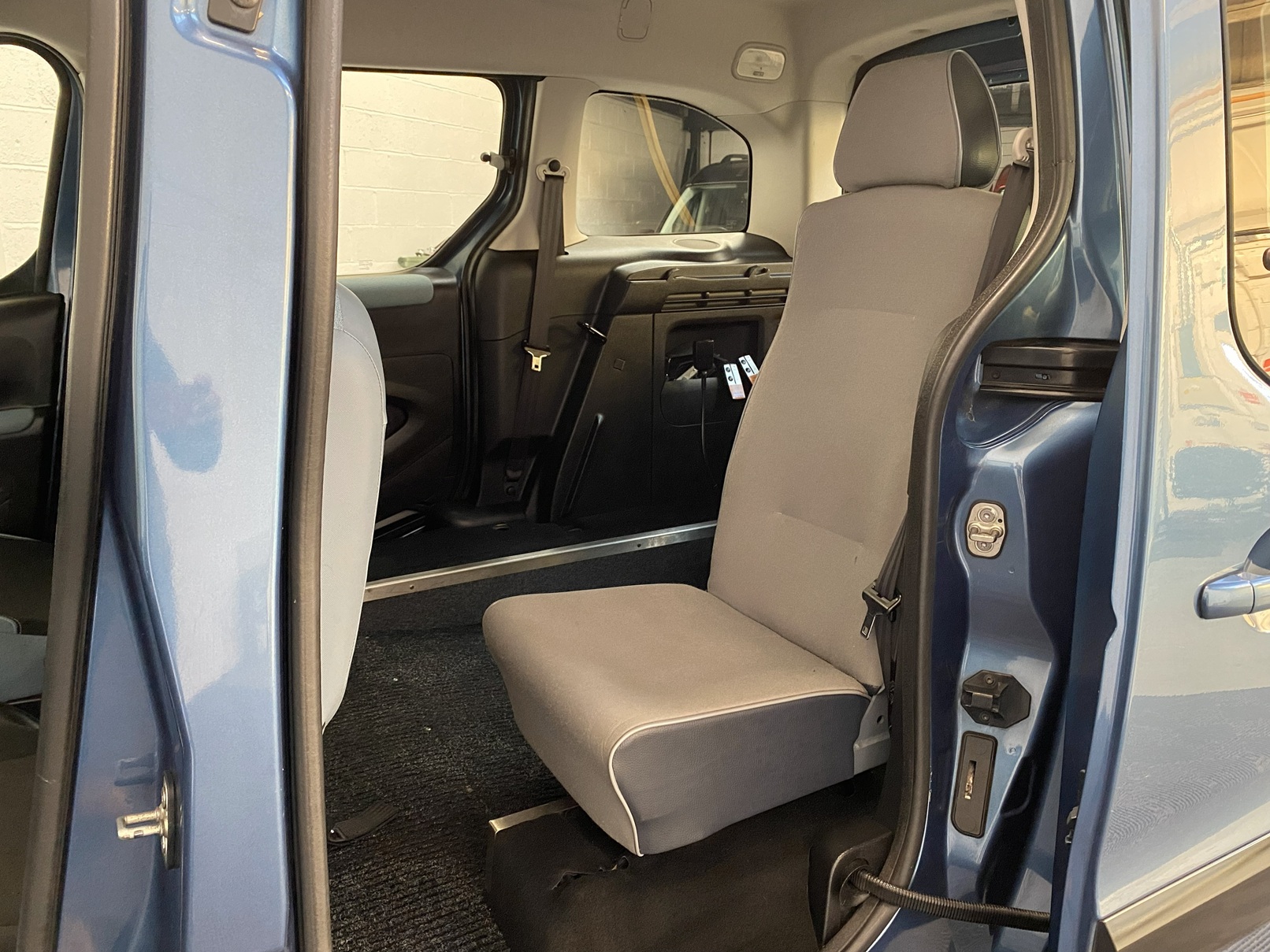 Blue Citroen Berlingo wheelchair accessible vehicle that is for sale at Michael harraway Cars. NK13 EUW 14