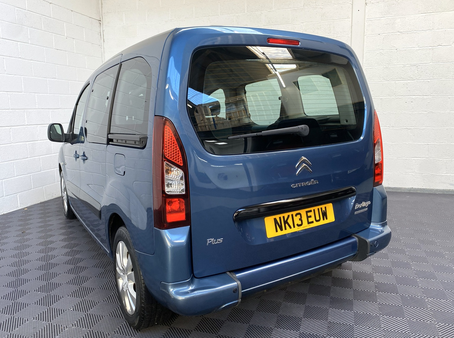 Blue Citroen Berlingo wheelchair accessible vehicle that is for sale at Michael harraway Cars. NK13 EUW 2