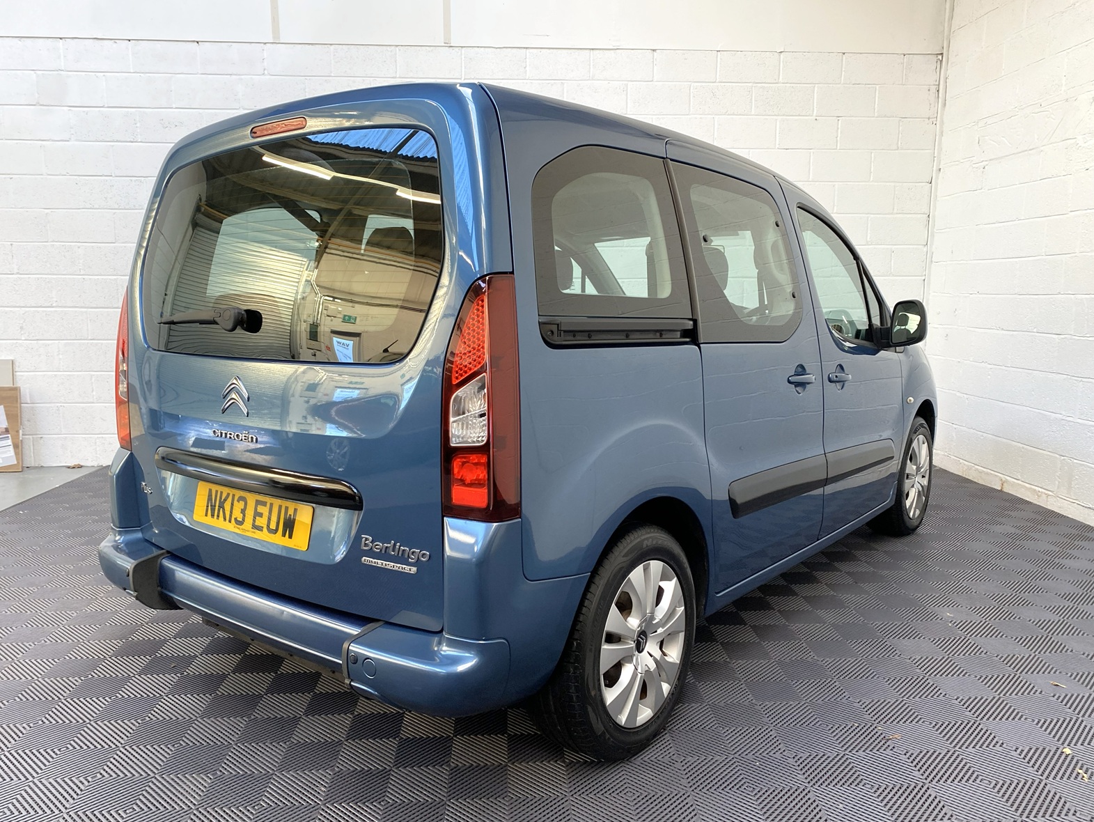 Blue Citroen Berlingo wheelchair accessible vehicle that is for sale at Michael harraway Cars. NK13 EUW 4
