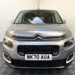 Citroen Berlingo WAV wheelchair accessible vehicle for sale at Michael Harraway Cars, Weston-super-Mare, with three passenger seats, space for one wheelchair user, and a lightweight rear access ramp. NK70 AUA 18