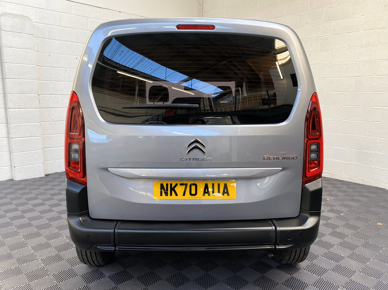 Citroen Berlingo WAV wheelchair accessible vehicle for sale at Michael Harraway Cars, Weston-super-Mare, with three passenger seats, space for one wheelchair user, and a lightweight rear access ramp. NK70 AUA 3