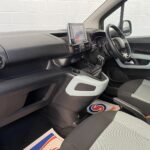 Citroen Berlingo WAV wheelchair accessible vehicle for sale at Michael Harraway Cars, Weston-super-Mare, with three passenger seats, space for one wheelchair user, and a lightweight rear access ramp. NK70 AUA 8