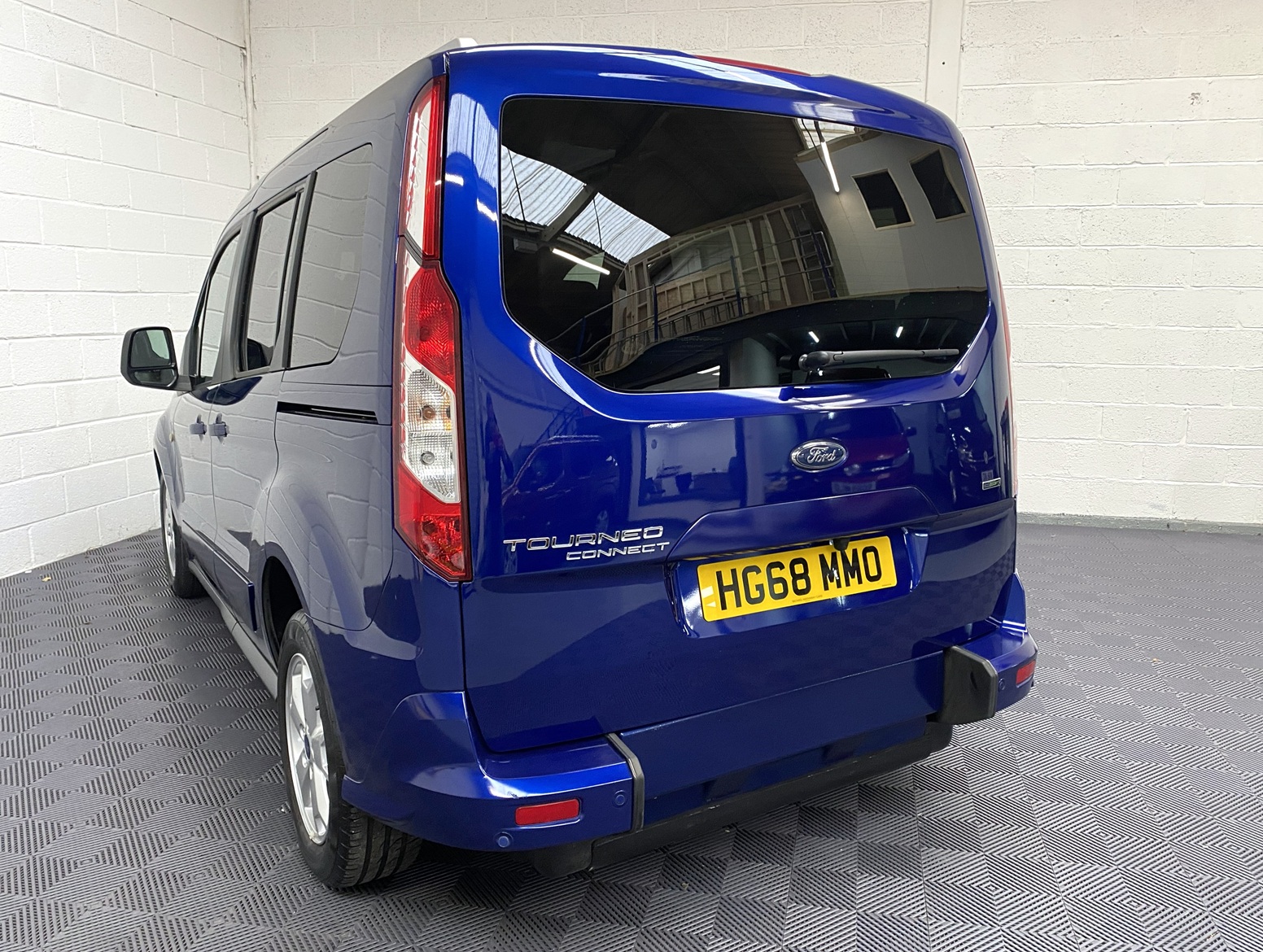 A Wheelchair Accessible Vehicle Ford Tourneo Connect Titanium. Finish in Metallic Blue. For Sae at Michael Harraway Cars in Weston super Mare HG68 MMO 1