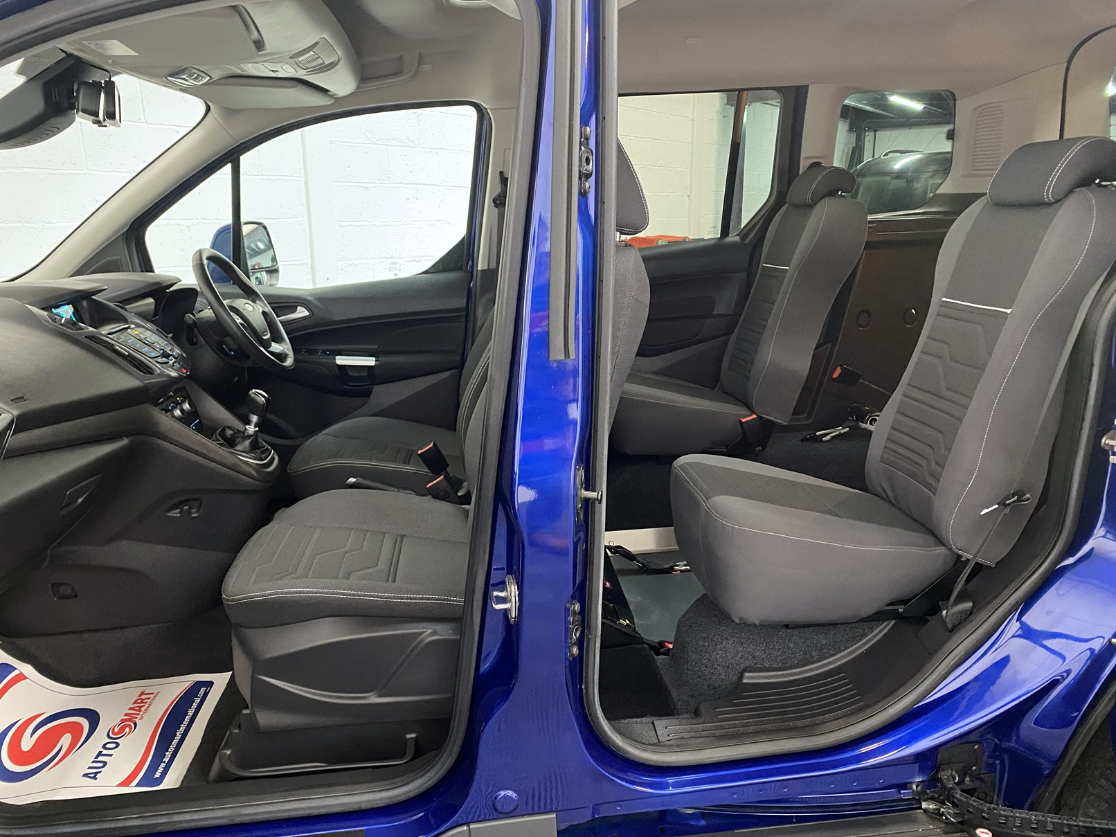 A Wheelchair Accessible Vehicle Ford Tourneo Connect Titanium. Finish in Metallic Blue. For Sae at Michael Harraway Cars in Weston super Mare HG68 MMO 13