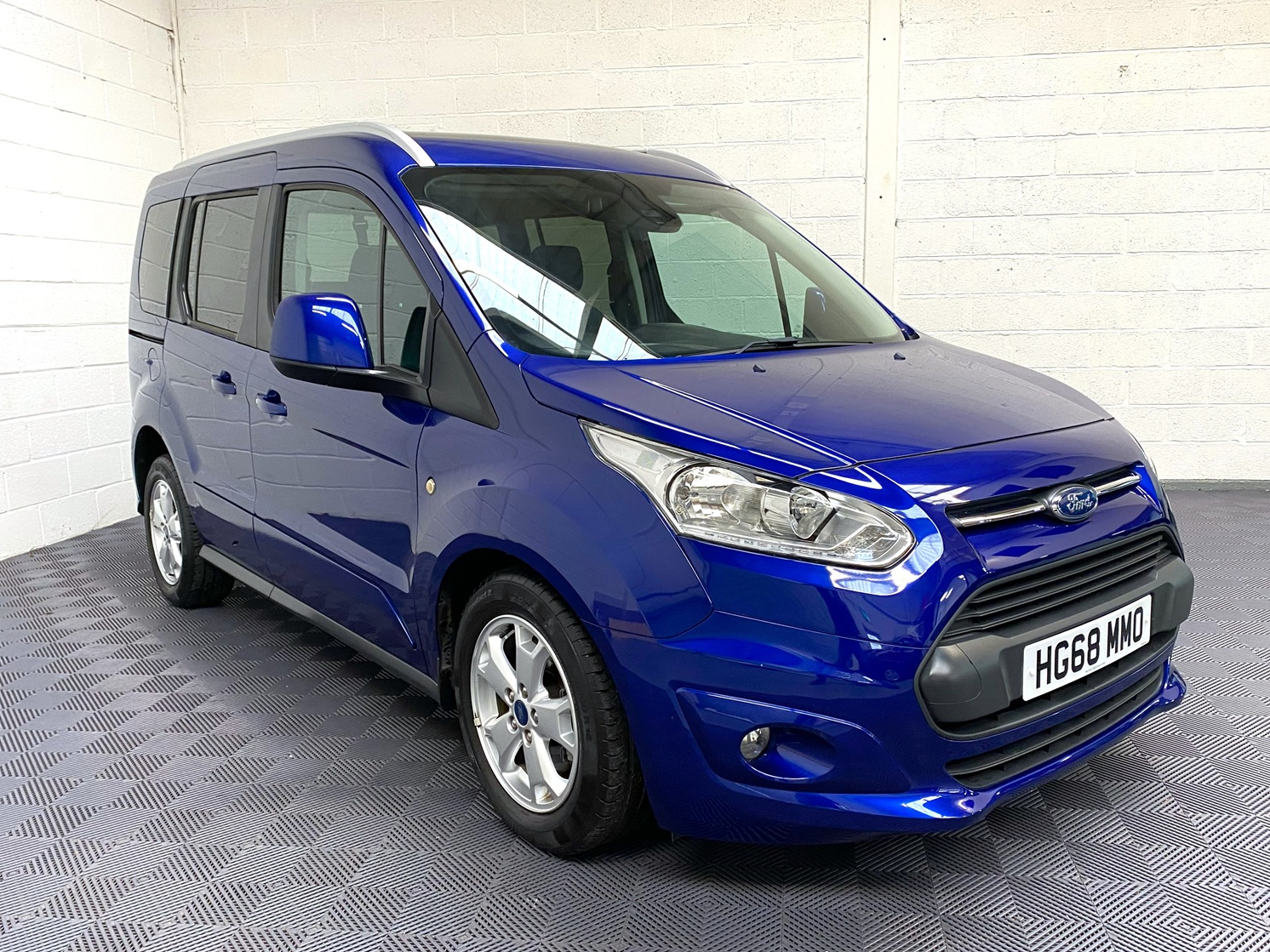 A Wheelchair Accessible Vehicle Ford Tourneo Connect Titanium. Finish in Metallic Blue. For Sae at Michael Harraway Cars in Weston super Mare HG68 MMO 24