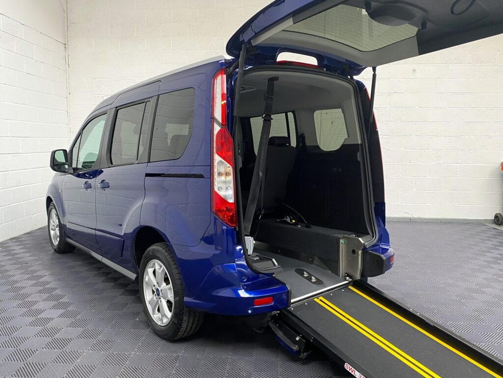 A Wheelchair Accessible Vehicle Ford Tourneo Connect Titanium. Finish in Metallic Blue. For Sae at Michael Harraway Cars in Weston super Mare HG68 MMO 8