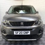 Peugeot Rifter WAV wheelchair accessible vehicle for sale at Michael Harraway Cars, Weston-super-Mare, with three passenger seats, space for one wheelchair user, and a lightweight fold-flat rear access ramp. SF20 GNP 3