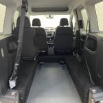 A silver Volkswagen Caddy Life wheelchair accessible vehicle WAV that is for sale at Michael Harraway Cars in Weston super Mare. HJ20 AXZ 13