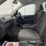 A silver Volkswagen Caddy Life wheelchair accessible vehicle WAV that is for sale at Michael Harraway Cars in Weston super Mare. HJ20 AXZ 17