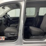 A silver Volkswagen Caddy Life wheelchair accessible vehicle WAV that is for sale at Michael Harraway Cars in Weston super Mare. HJ20 AXZ 18