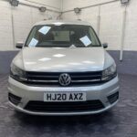 A silver Volkswagen Caddy Life wheelchair accessible vehicle WAV that is for sale at Michael Harraway Cars in Weston super Mare. HJ20 AXZ 3