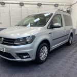 A silver Volkswagen Caddy Life wheelchair accessible vehicle WAV that is for sale at Michael Harraway Cars in Weston super Mare. HJ20 AXZ 4