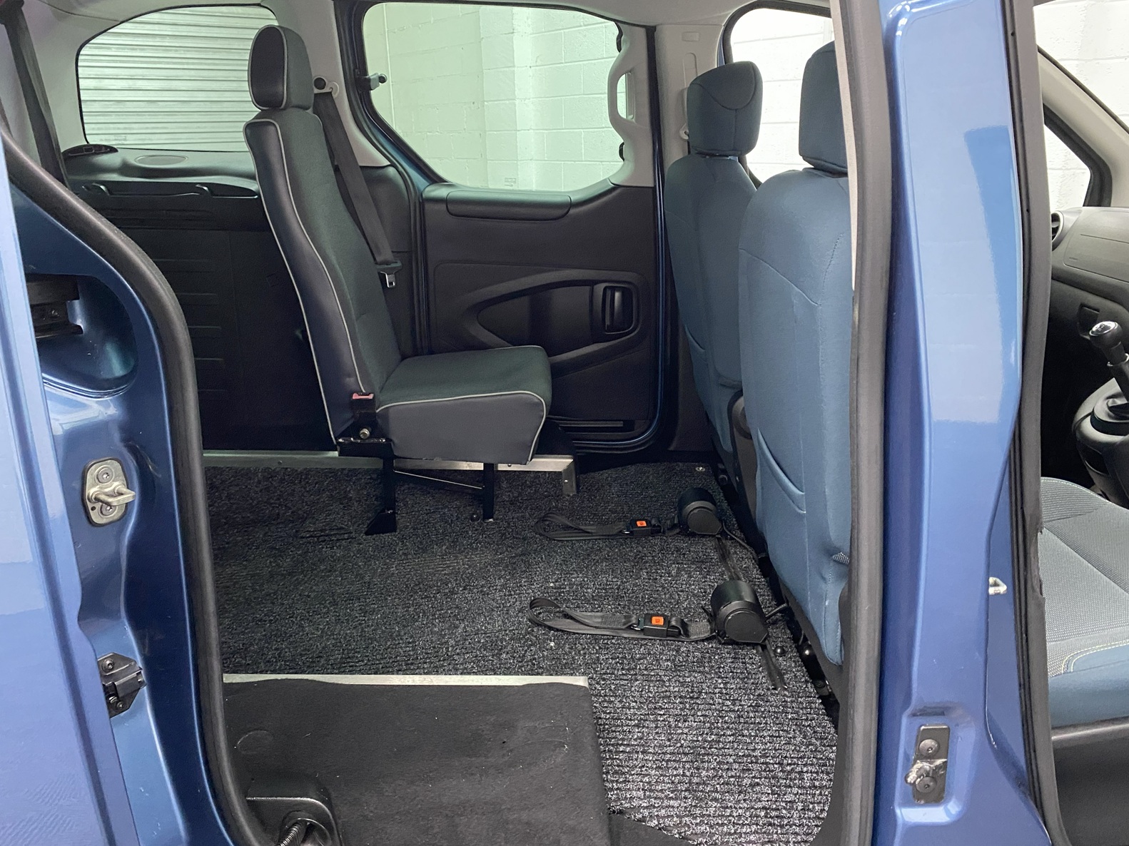 Citroen Berlingo Wheelchair Accessible Vehicle extended lower floor section. NK68 BEU