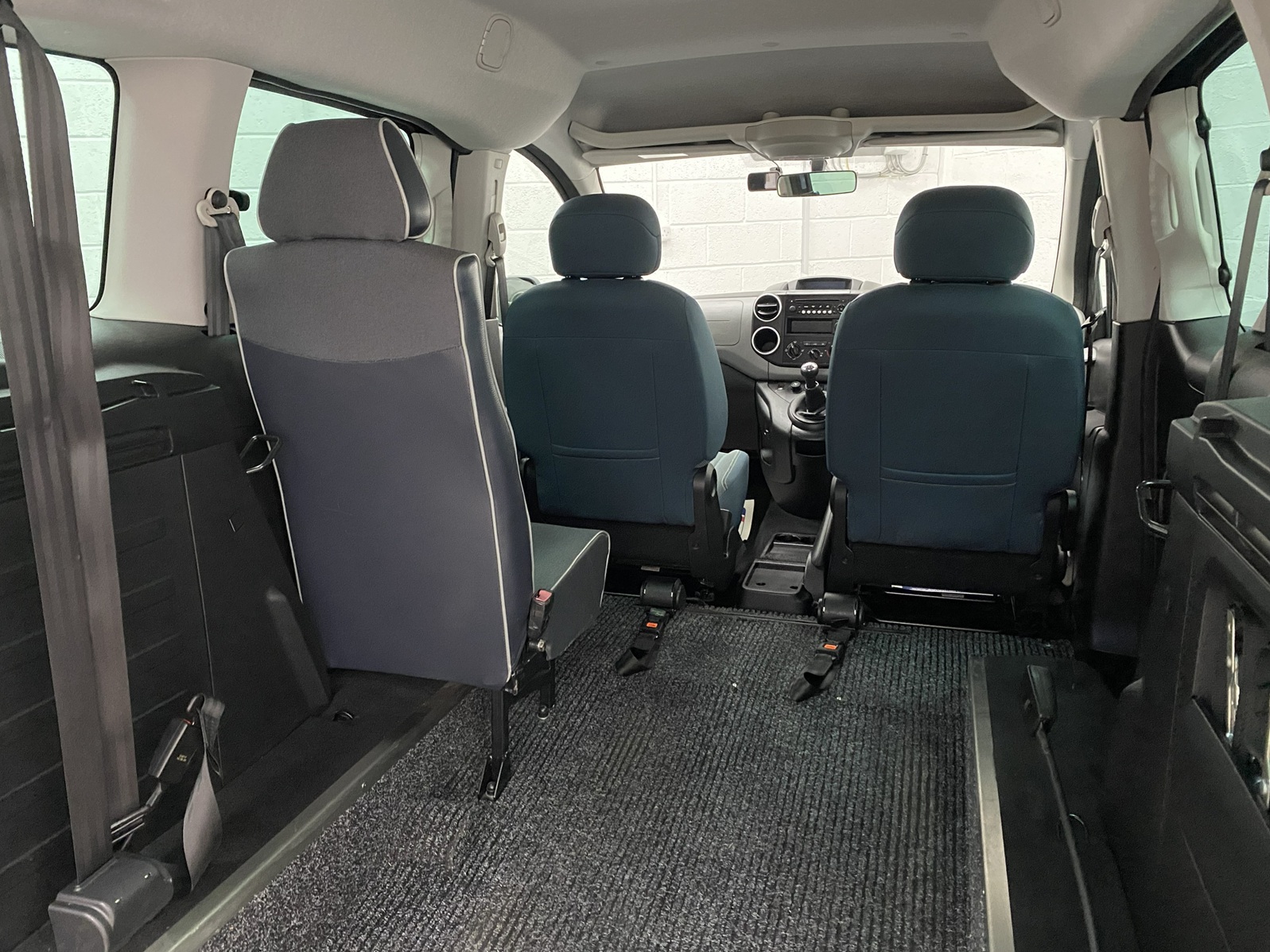 Citroen Berlingo - third seat in wheelchair area. NK68 BEU