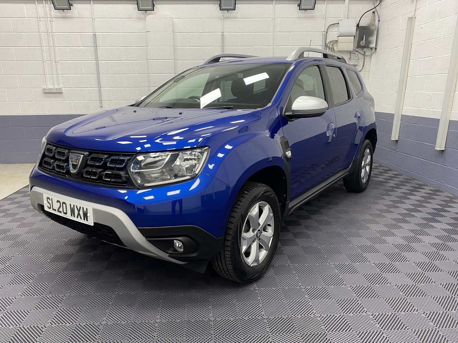 Metallic Blue Dacia Duster Comfort for sale at Michael Harraway Cars SL20 WXW 10