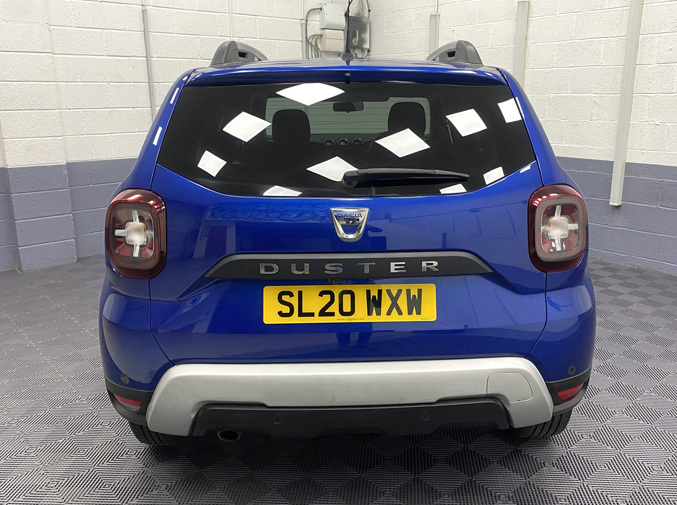 Metallic Blue Dacia Duster Comfort for sale at Michael Harraway Cars SL20 WXW 3