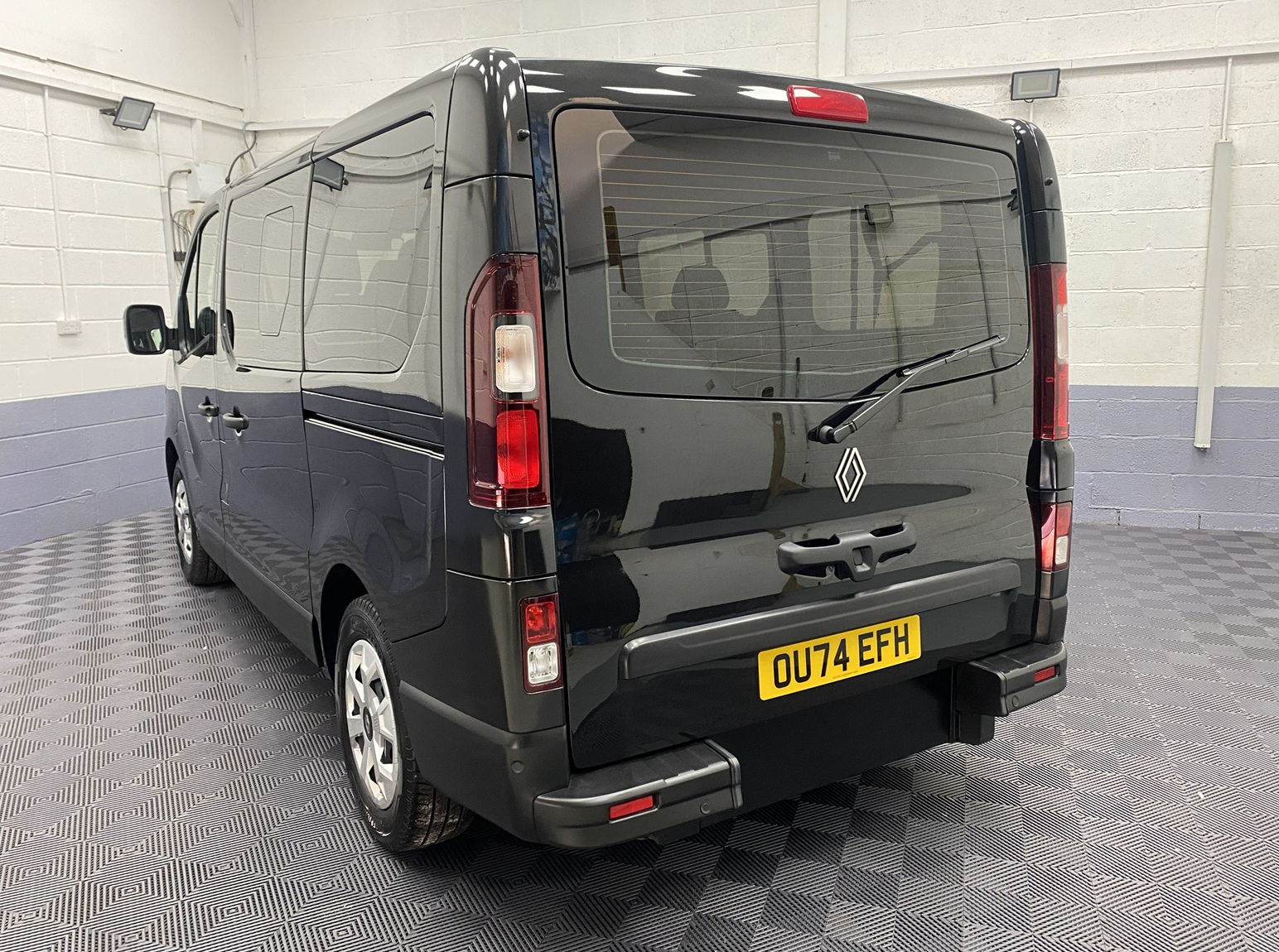A black Renault Trafic Wheelchair Accessible Vehicle WAV that is for sale at Michael Harraway Cars in Weston super Mare. OU74 EFH 2