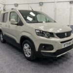 2020 Beige Peugeot Rifter front three quarter view SF70 KNX