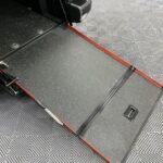Rear wheelchair ramp in the deployed position on a Peugeot Rifter Disabled accessible vehicle SF70 KNX