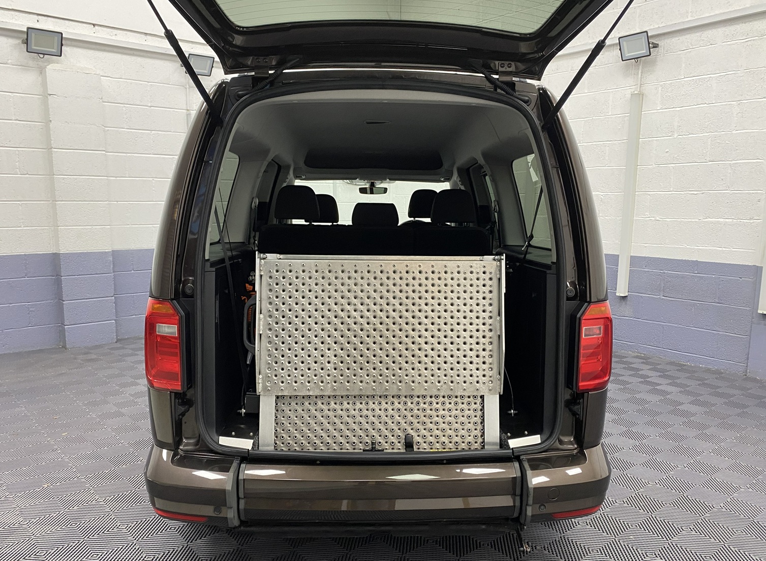 2021 Volkswagen Caddy Maxi Disabled accessible vehicle rear ramp in stored position NK21 CCA