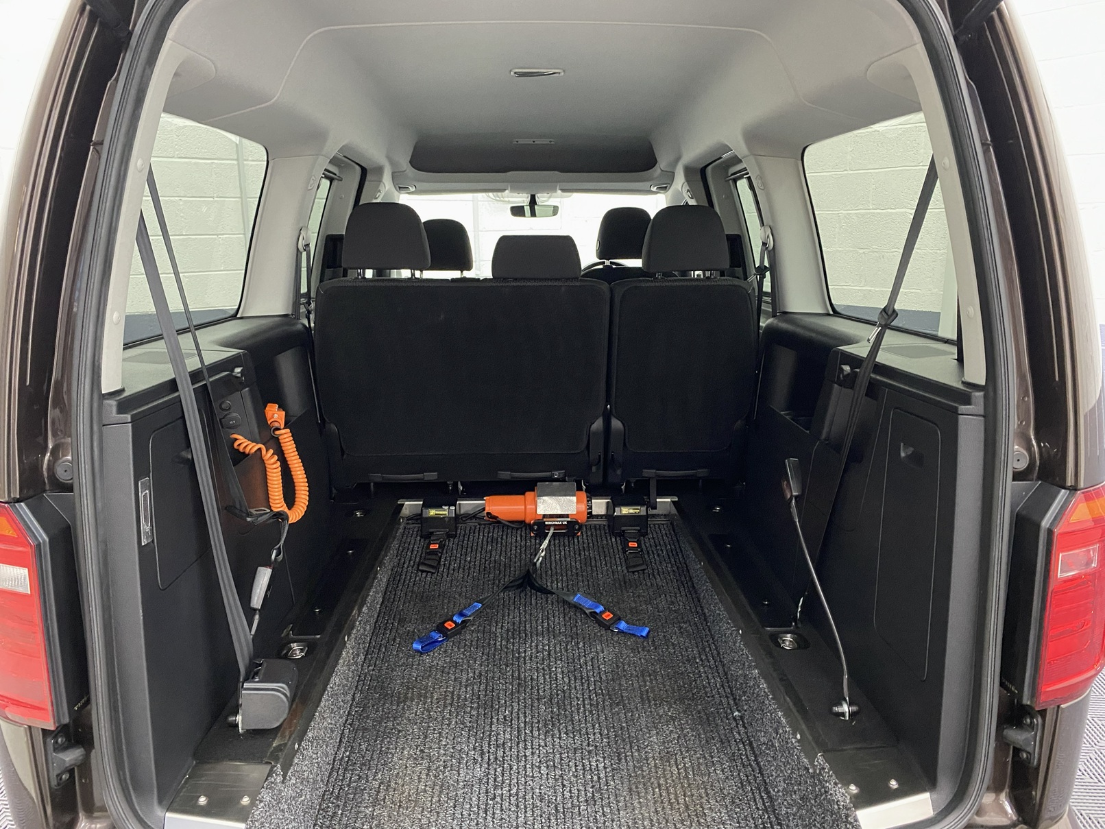 2021 Volkswagen Caddy Maxi lowered rear floor section and wheelchair winch NK21 CCA