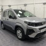 2025 grey Peugeot Rifter front three quarter view SC74 XAO