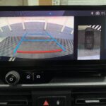 2025 Peugeot Rifter display screen showing the reversing camera image SC74 XAO