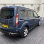 Blue Ford Grand Tourneo Connect Zetec off side rear three view SG22 OKT