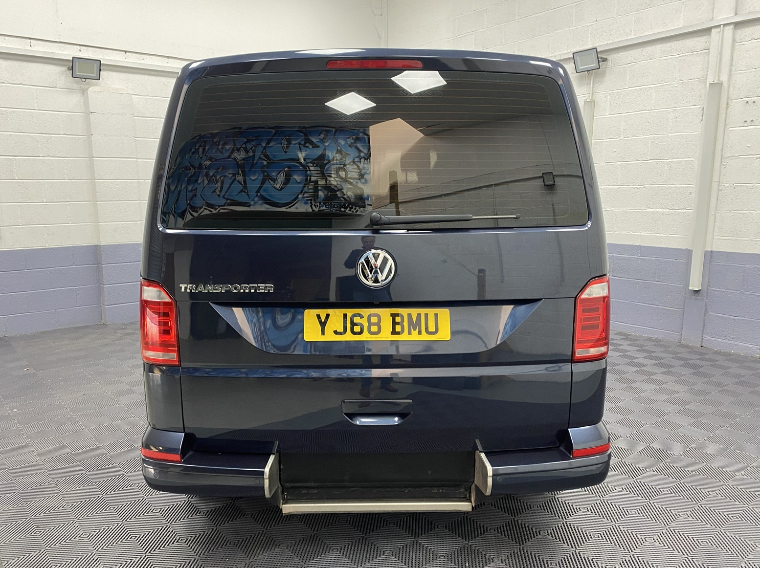2018 Blue Volkswagen Transporter LWB wheelchair accessible vehicle tailgate YJ68 BMU